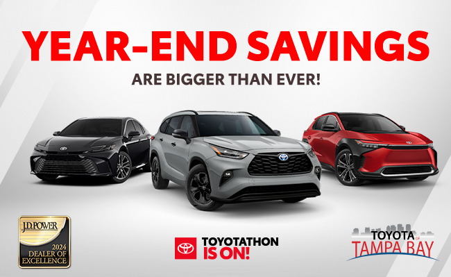 Year-end savings are bigger than ever! - Toyotathon is on!