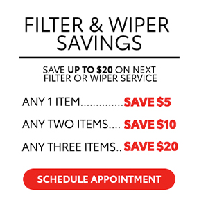 Filter and wiper savings