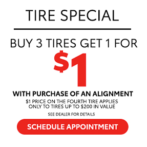 Tire Special buy 3 get one for $1