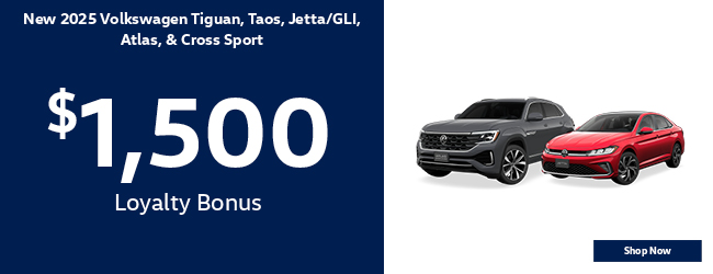$1500 Loyalty Bonus VW offer