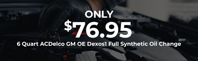 special on full synthetic oil change