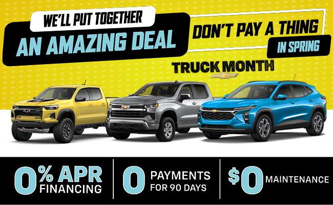 We will put together an amazing deal for Truck Month