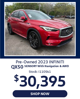 Pre-Owned 2023 INFINITI QX50 SENSORY With Navigation & AWD offer