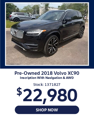 used 2018 volvo xc90 offer