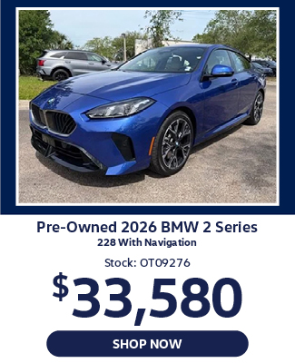 Pre-Owned 2026 bmw 2-series 228 offer