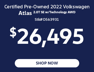 Certified Pre-Owned 2022 Volkswagen Atlas 2.0T SE w/Technology AWD