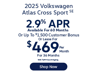 2025 Volkswagen Atlas Cross Sport SE offer