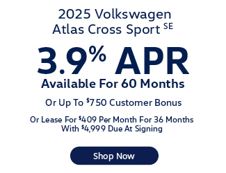 2025 Volkswagen Atlas Cross Sport SE offer