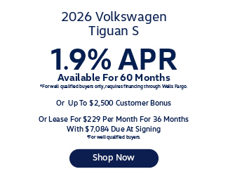 2025 Volkswagen Tiguan S offer