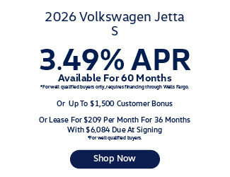 2026 Volkswagen Jetta S Offer