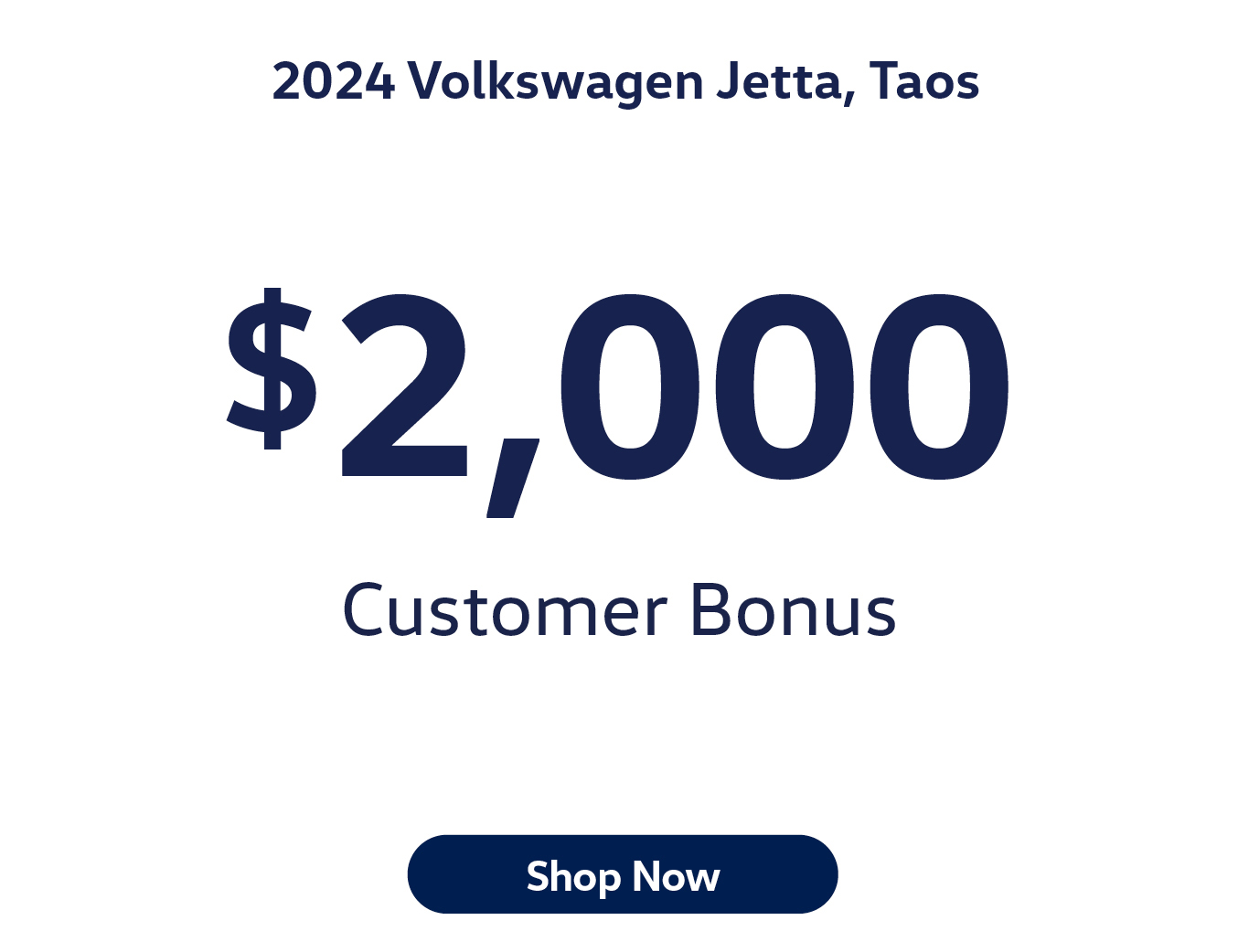 2024 Volkswagen Jetta and 2024 Volkswagen Taos offer