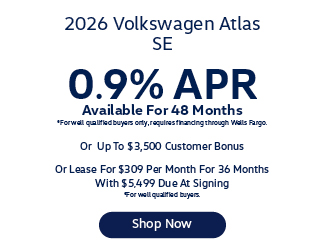 2026 Volkswagen Atlas SE Offer