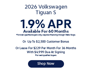 2025 Volkswagen Tiguan S offer