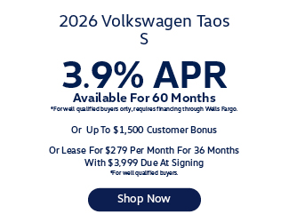 2026 Volkswagen Taos S Offer