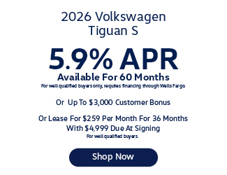 2025 Volkswagen Tiguan S offer