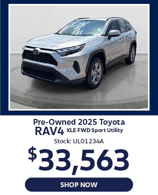 Pre-Owned 2025 Toyota RAV4 XLE FWD Sport Utility offer
