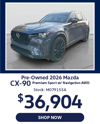 Pre-Owned 2026 Mazda CX-90 Premium Sport With Navigation and AWD offer