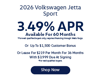 2026 Volkswagen Jetta S Offer