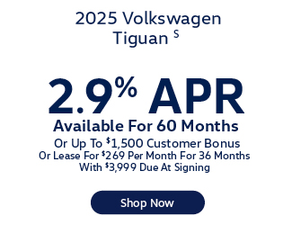 2025 Volkswagen Tiguan S offer