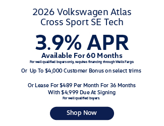 2026 Volkswagen Atlas Cross Sport SE Tech offer