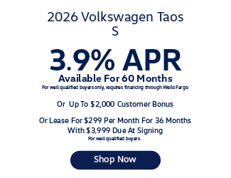 2026 Volkswagen Taos S Offer