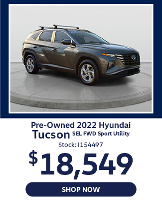 Pre-Owned 2022 Hyundai Tucson SEL FWD Sport Utility offer