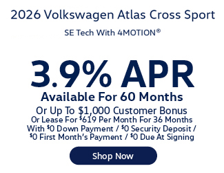 2025 Volkswagen Atlas Cross Sport Offer