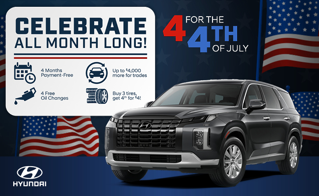 Celebrate the 4th all month long at Vaden Hyundai Statesboro