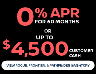 2026 Nissan Rogue, Frontier, & Pathfinder offer
