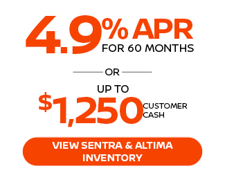 2026 Nissan Sentra & Altima offer