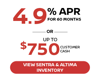 2026 Nissan Sentra and Altima offer