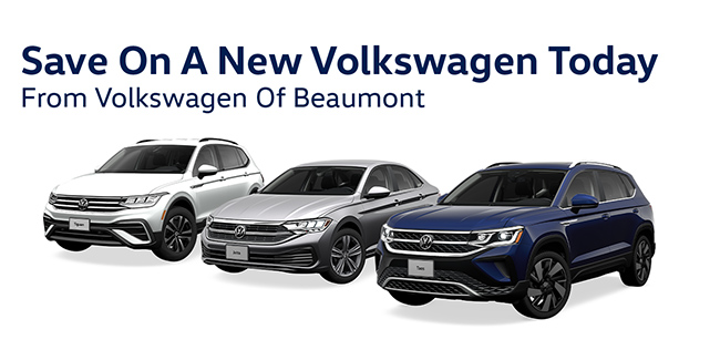 Save on a new Volkswagen today from Volkswagen of Beaumont