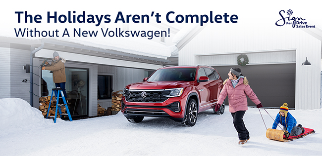 The Holidays arent complete withour a new Volkswagen