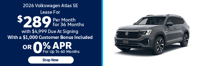 2026 Volkswagen Atlas SE offer