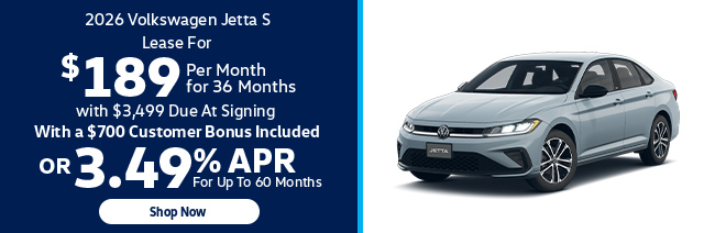 2026 Volkswagen Jetta S offer