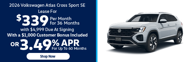 2026 Volkswagen Atlas Cross Sport SE offer