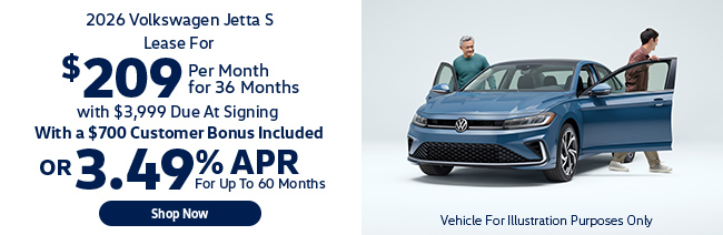 2026 Volkswagen Jetta S offer