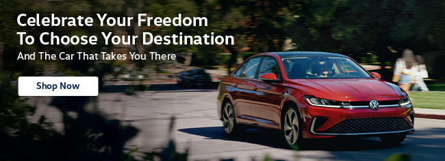 Celebrate your freedom to choose your destination - and the car that takes you there - Volkswagen of North Tampa