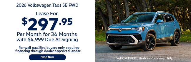 2026 Volkswagen Taos SE FWD offer