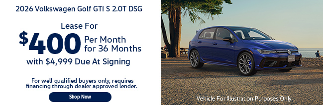 2026 Volkswagen Golf GTI S 2.0T DSG offer