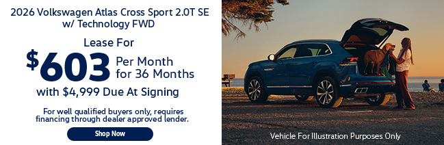2026 Volkswagen Atlas Cross Sport 2.0T SE with Technology FWD offer