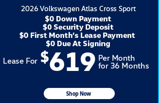 2025 Volkswagen Atlas Cross Sport offer