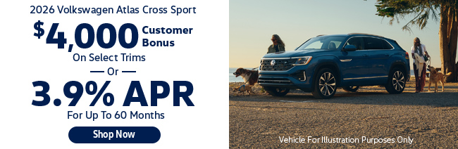 2026 Volkswagen Atlas Cross Sport offer