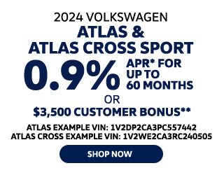 2024 Volkswagen Atlas and Atlas Cross Sport