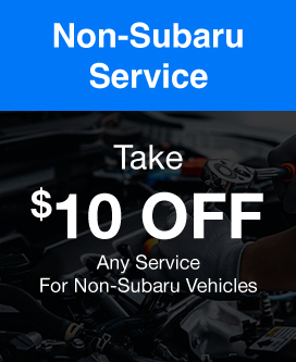 Non-Subaru Service discount offer