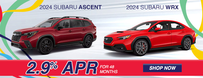 2024 Subaru Ascent and WRX offer