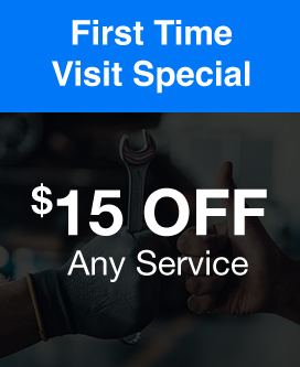 discount on your first time service