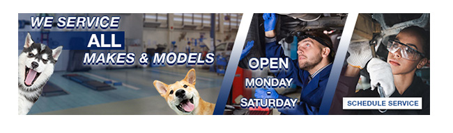 We service all makes and models, click to schedule service