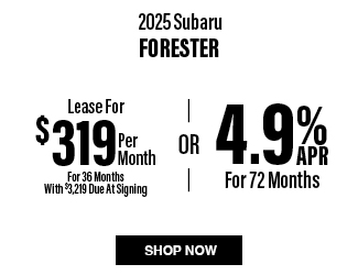 2025 Subaru Forester offer