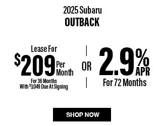 2025 Subaru Outback offer